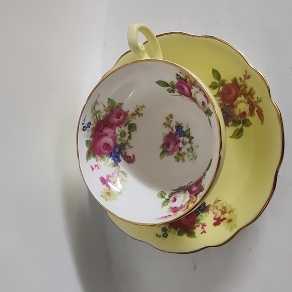 Yellow EB Foley China Tea Cup and Saucer Teacup Set very rare - Picture 5 of 8